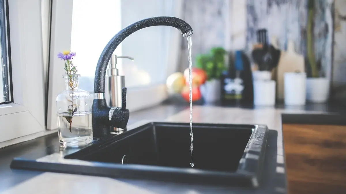 Sink drain repair in progress
